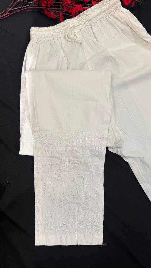 Chikankari Lycra Pants