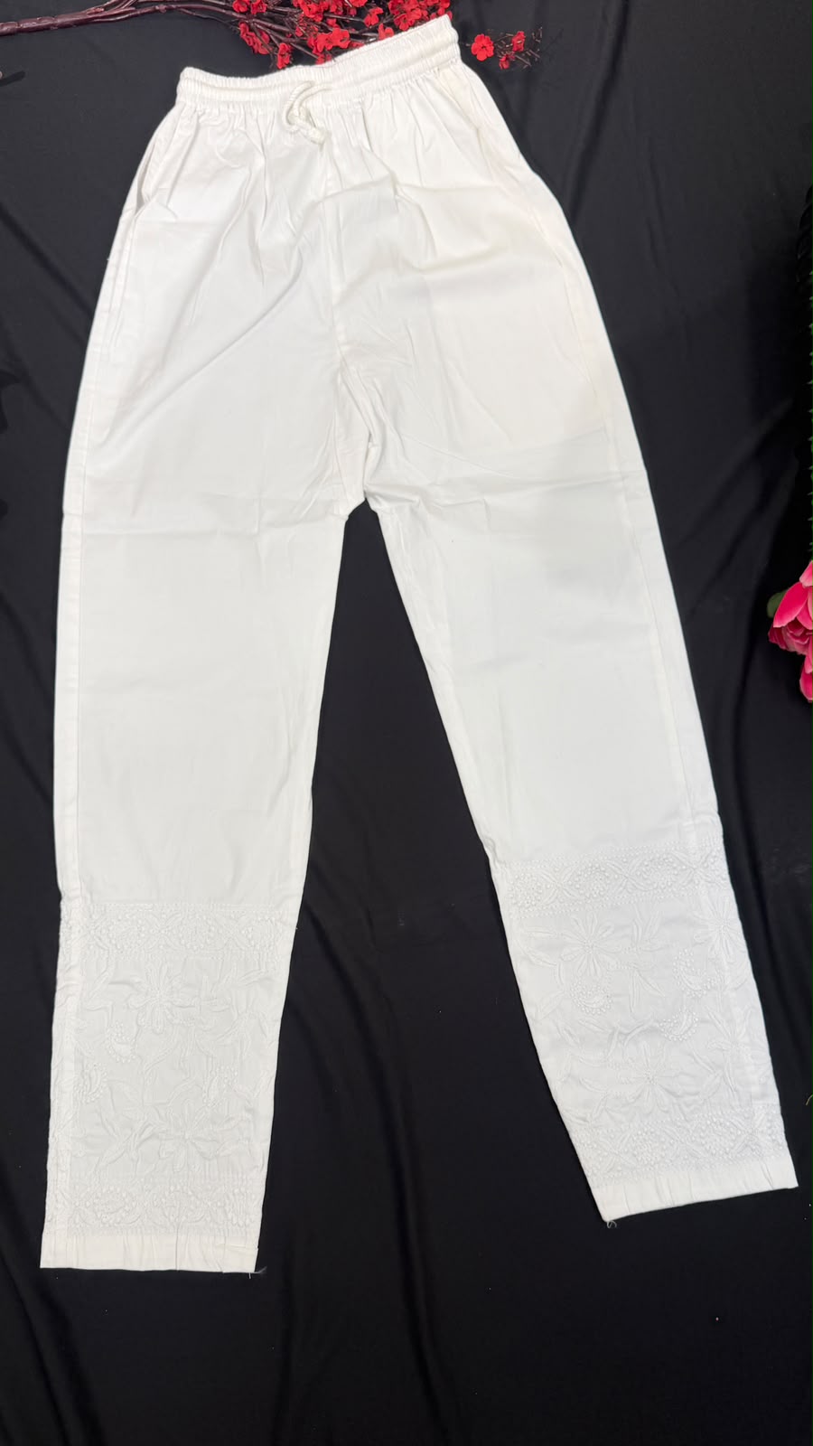 Chikankari Lycra Pants
