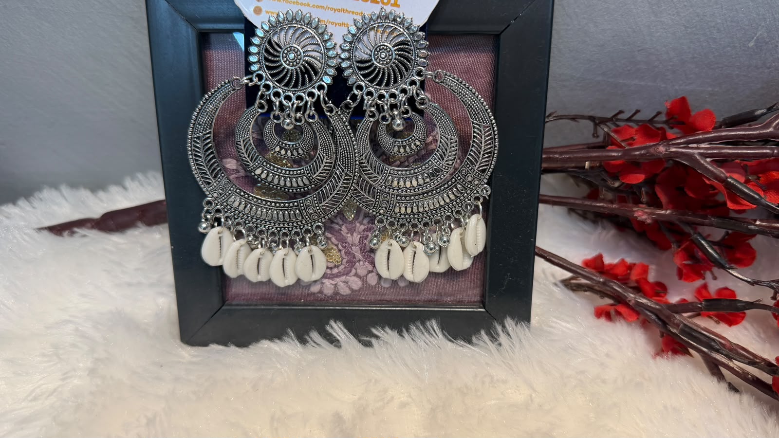 Oxidized Silver Jhumka Earrings – Intricate Traditional Design