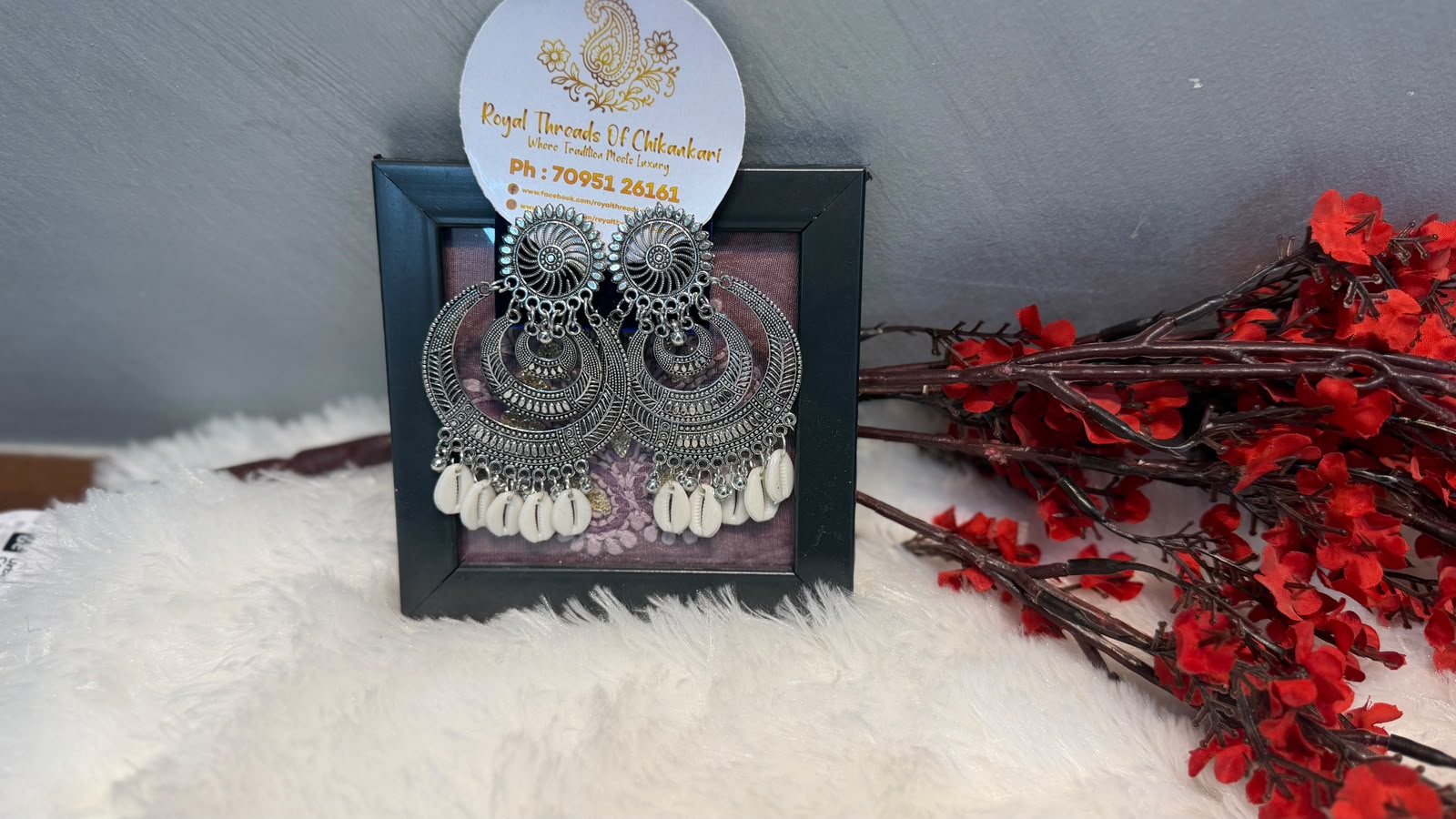 Oxidized Silver Jhumka Earrings – Intricate Traditional Design