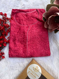 Chanderi Chikankari Kurti