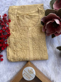 Chanderi Chikankari Kurti
