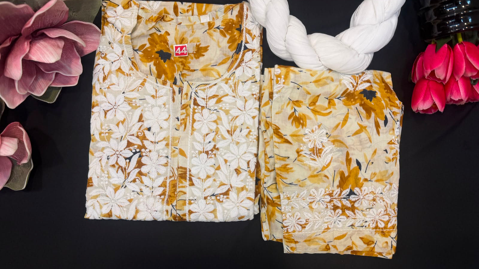 Pure Cotton 3 Piece Floral Set