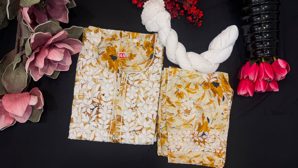 Pure Cotton 3 Piece Floral Set