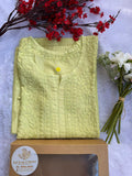 Chanderi Chikankari Kurti